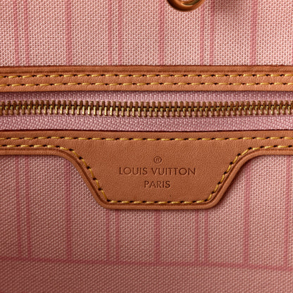 Louis Vuitton Damier Azur Neo Neverfull MM Rose Ballerine 8 of 11