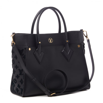 Louis Vuitton Calfskin Monogram Tufting On My Side Black 3 of 9