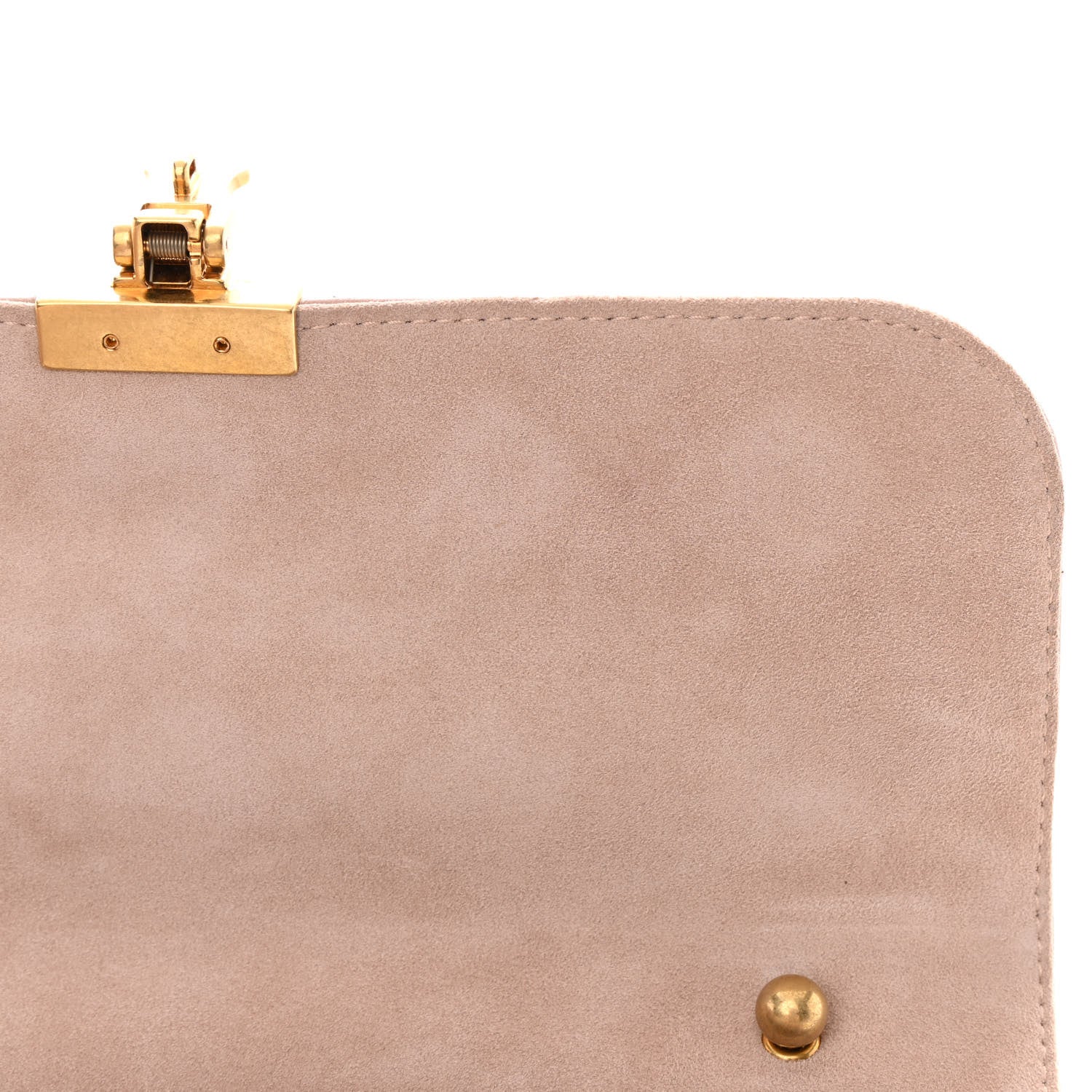 Christian Dior Lambskin Cannage Studded Large Dioraddict Flap Bag Nude 11 of 12