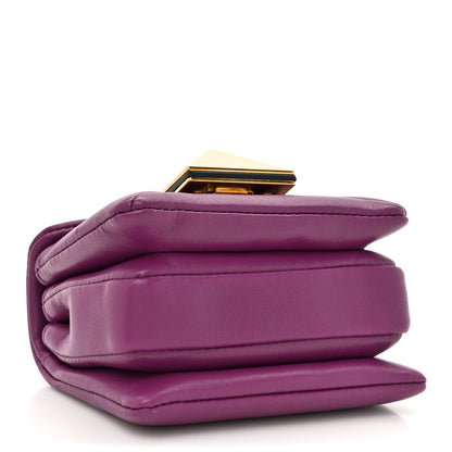 Valentino Garavani Nappa Micro One Stud Chain Bag Prune 3 of 10
