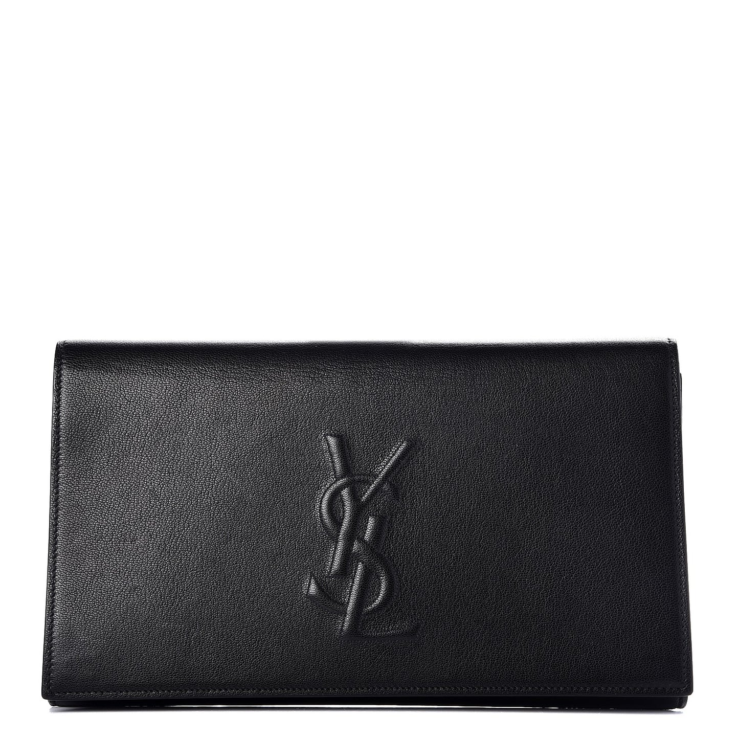 Goatskin Large Belle De Jour Clutch Black
