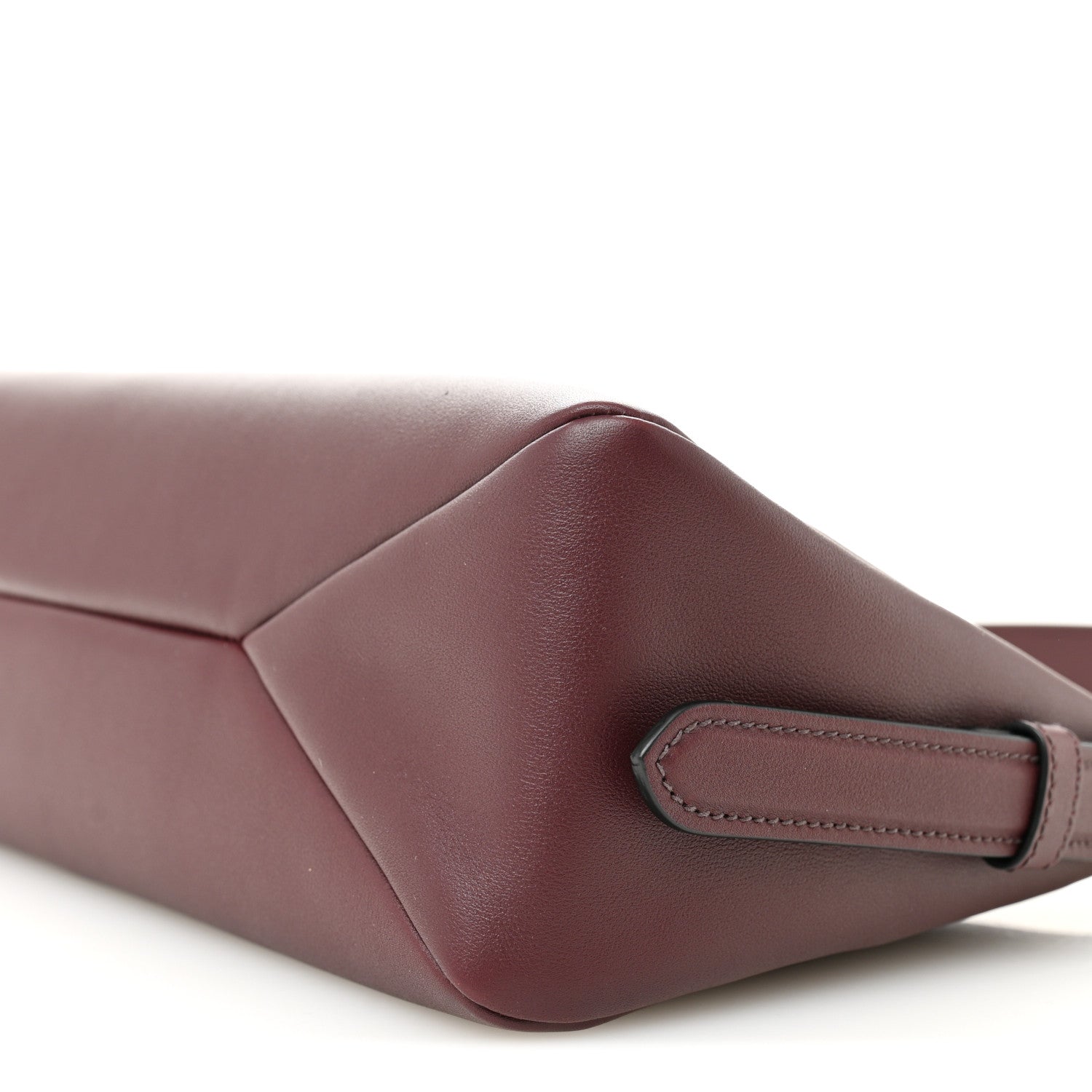 Prada Soft Calfskin Medium Aimée Shoulder Bag Burgundy 10 of 11