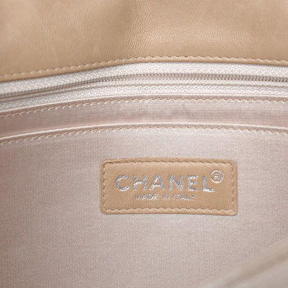 Chanel Nylon Medium Travel Flap Light Beige 6 of 9