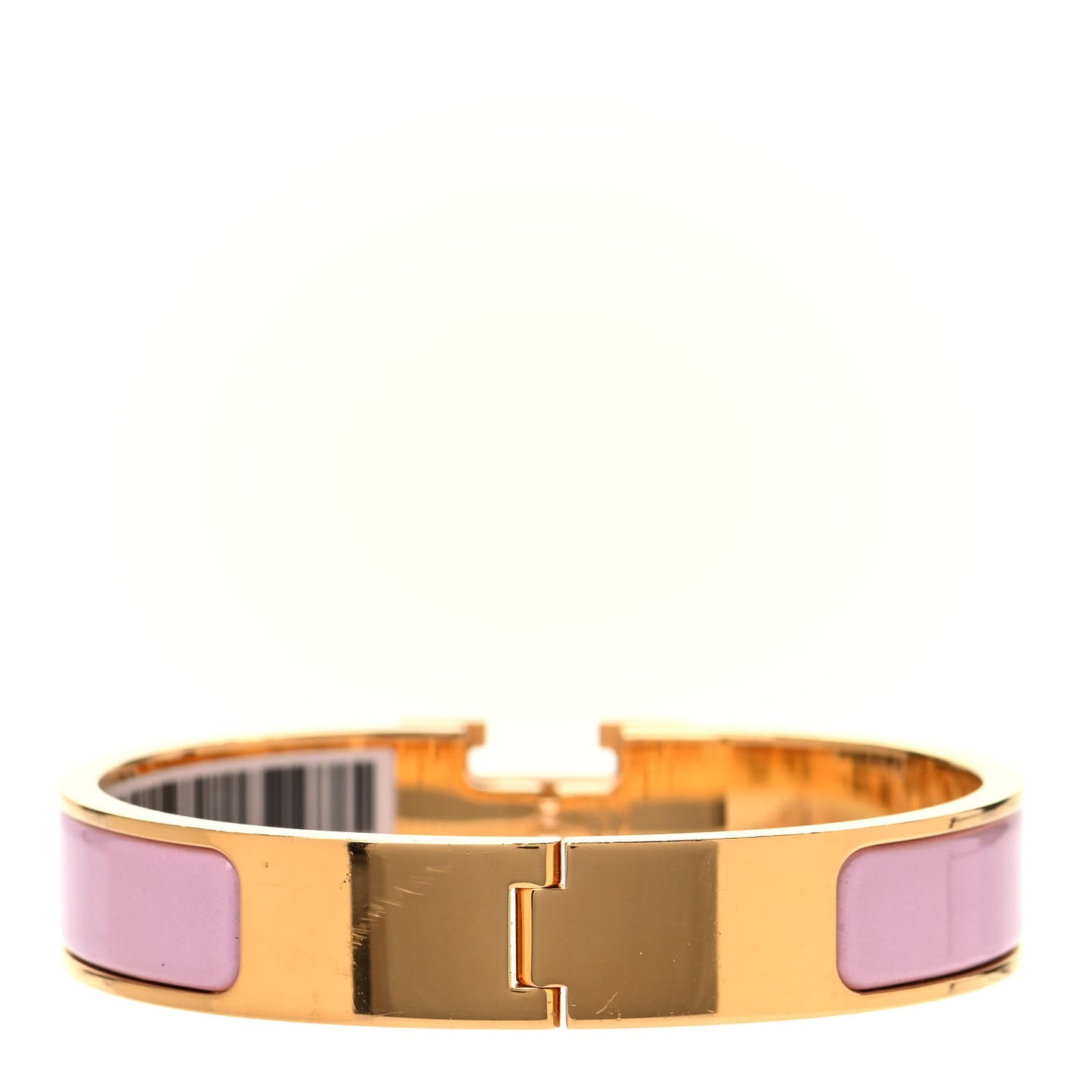 Enamel Narrow Clic Clac H Bracelet PM Rose Nacarat