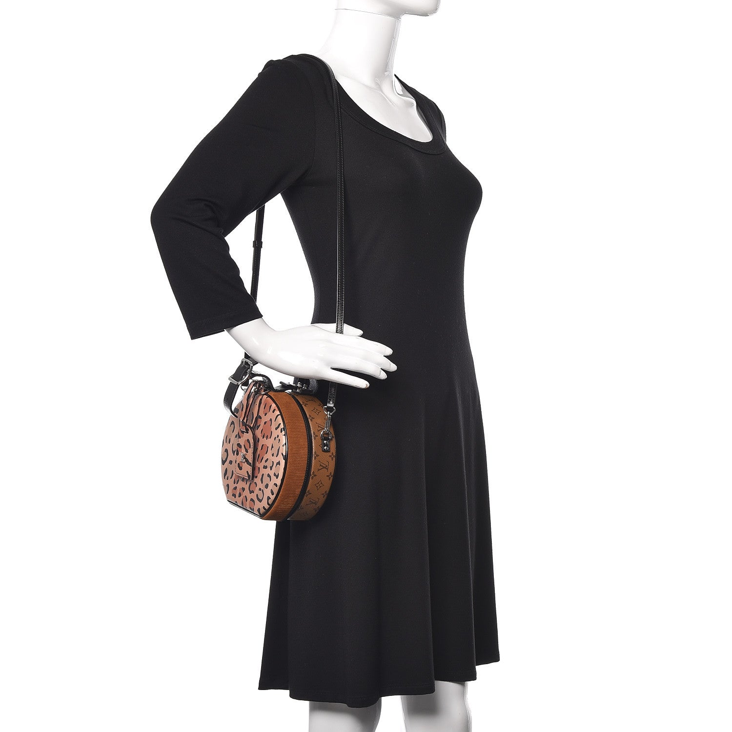 Louis Vuitton Reverse Monogram Leopard Petite Boite Chapeau 2 of 9