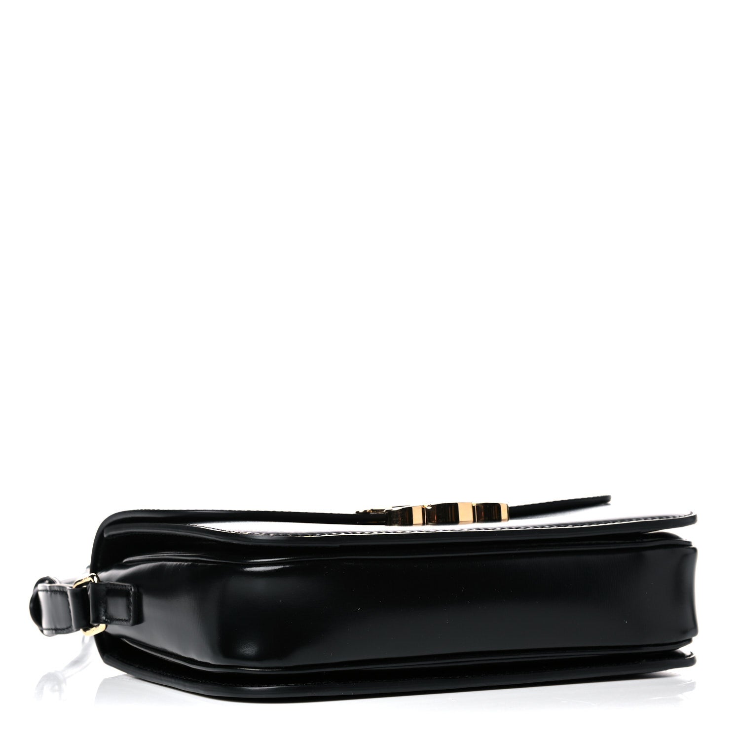 Celine Shiny Calfskin Medium Triomphe Black 4 of 15