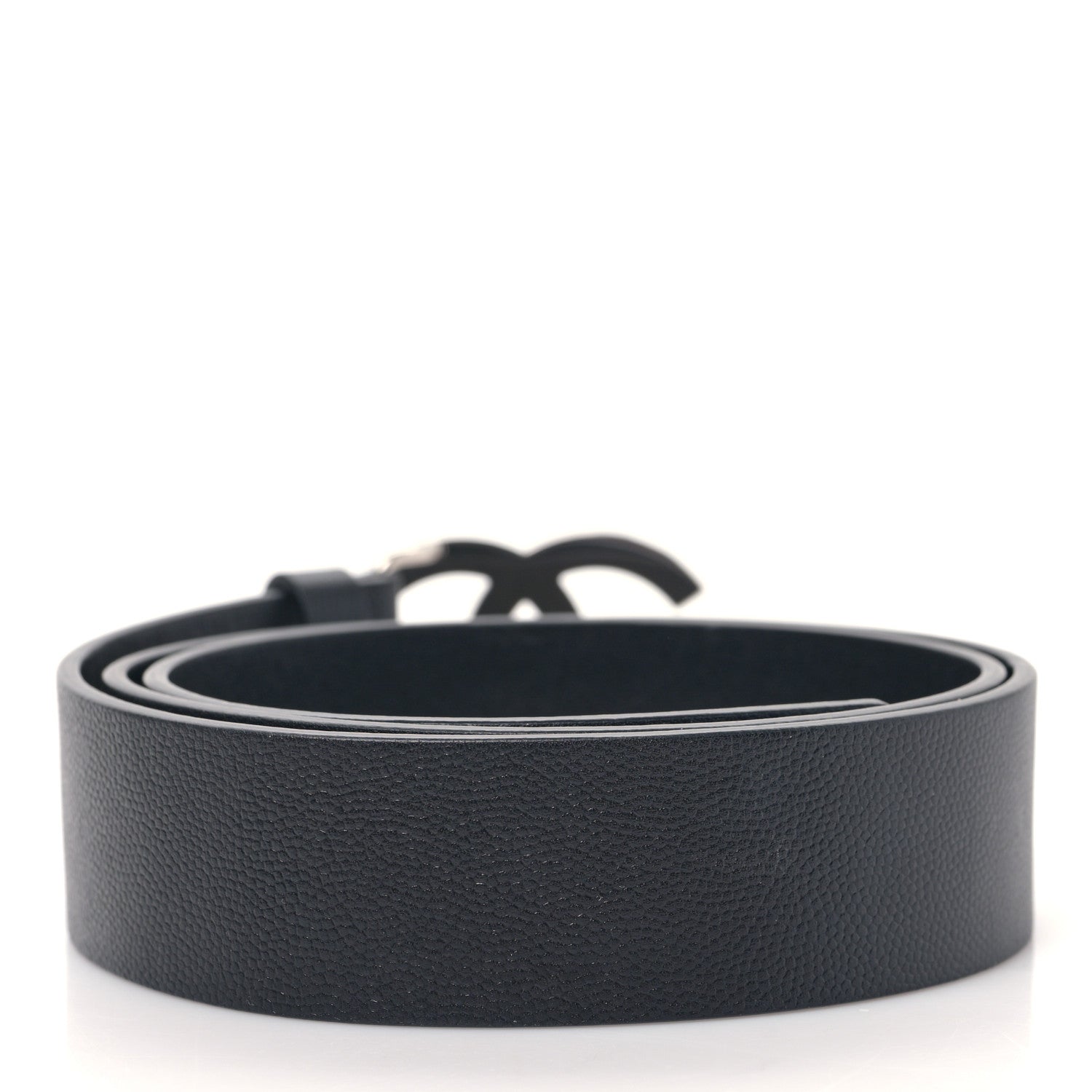 Chanel Caviar CC Logo Belt 80 32 Black 2 of 6