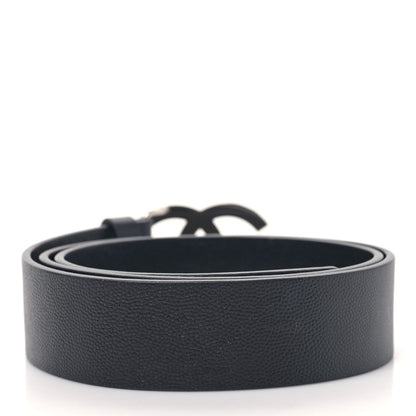 Chanel Caviar CC Logo Belt 80 32 Black 2 of 6