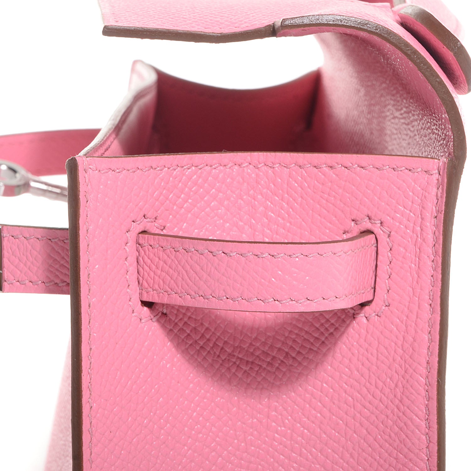Hermes Epsom Kelly Pochette Clutch Rose Confetti 11 of 14
