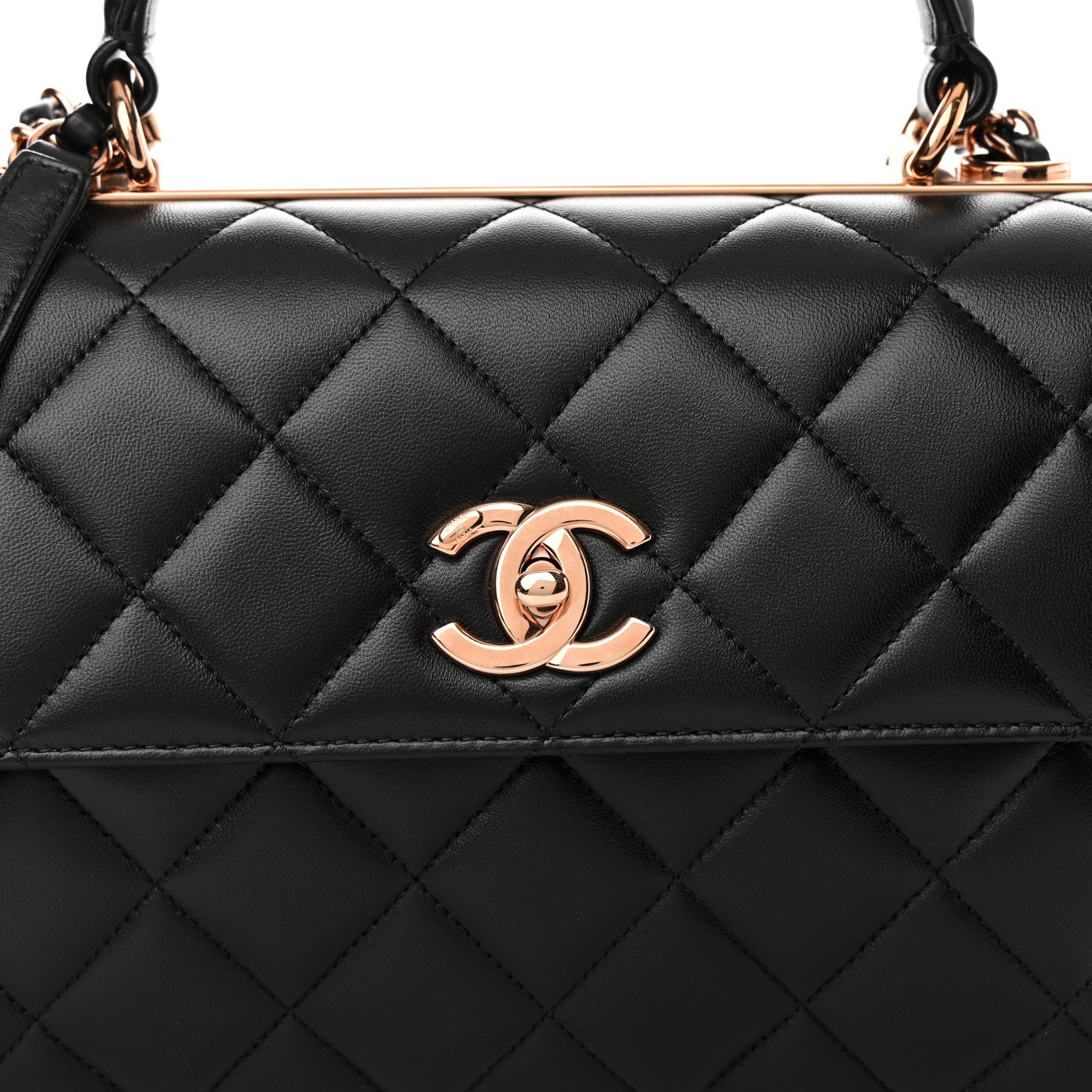 Chanel Lambskin Quilted Small Trendy CC Dual Handle Flap Bag Black 8 of 11