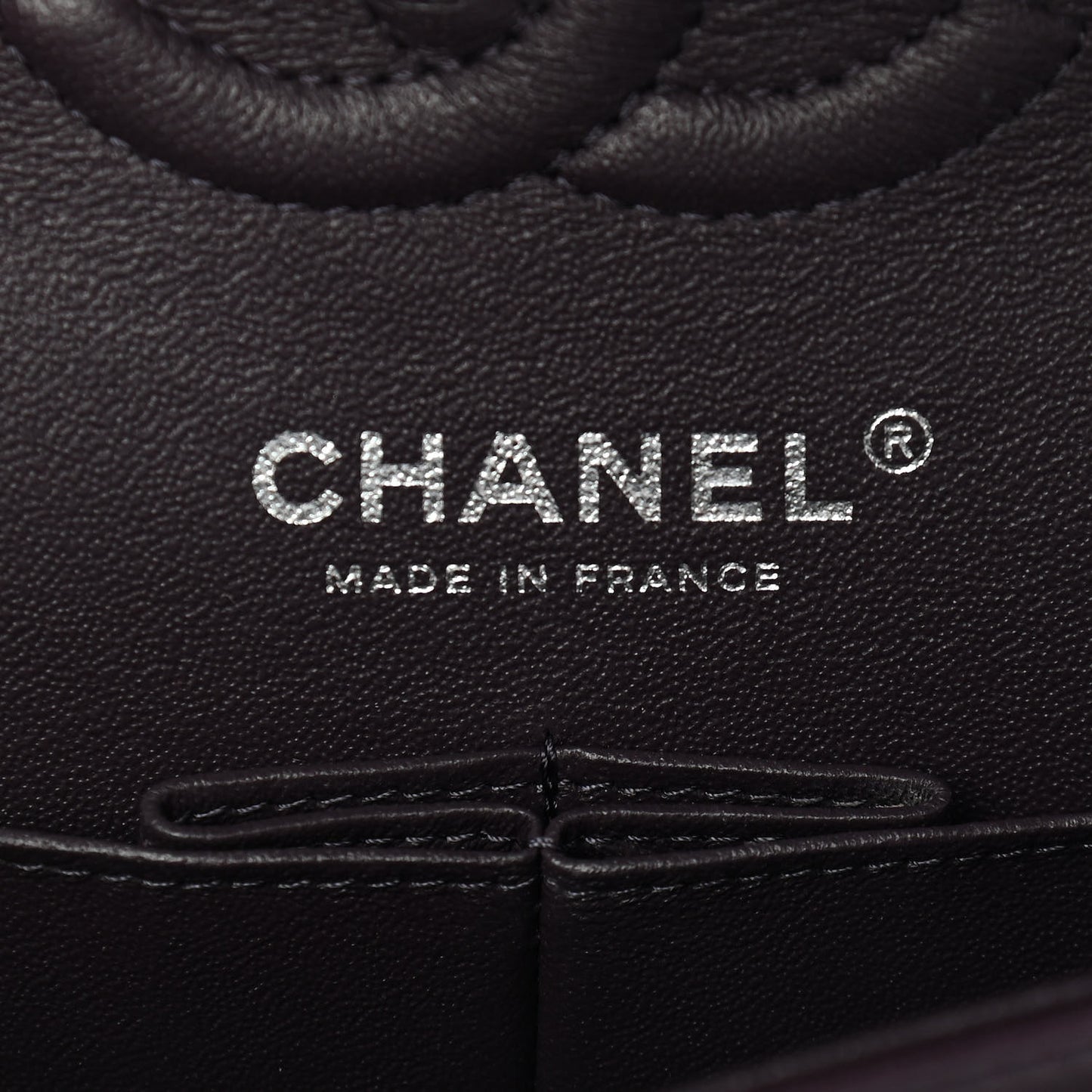 Lambskin Quilted Small Double Flap Purple