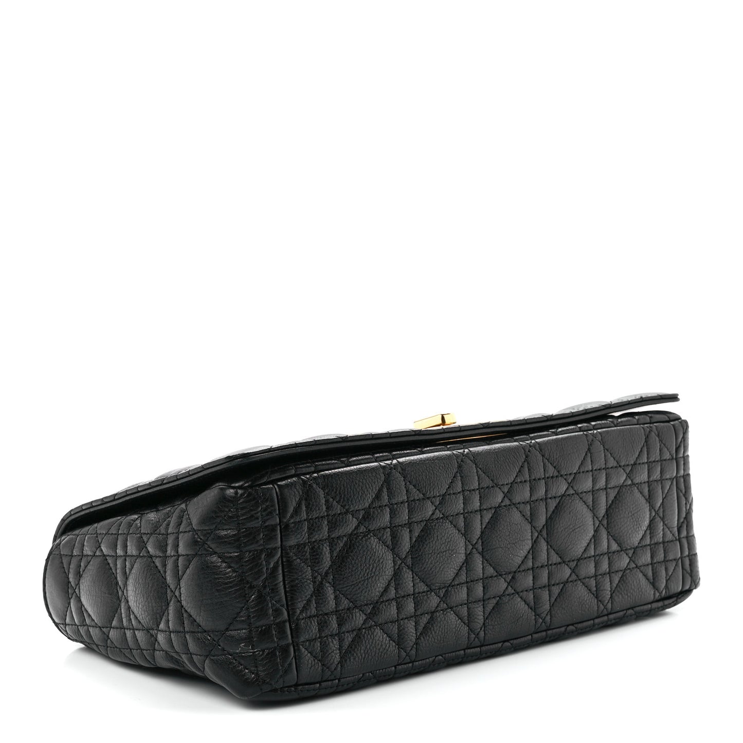 Grained Calfskin Cannage Large Caro Bag Black