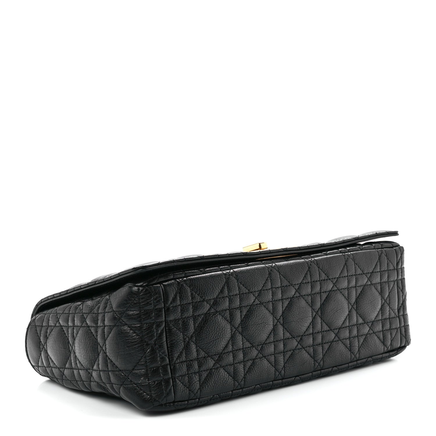 Christian Dior Grained Calfskin Cannage Large Caro Bag Black 4 of 12