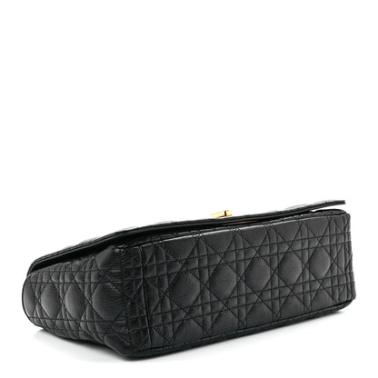 Christian Dior Grained Calfskin Cannage Large Caro Bag Black 4 of 12