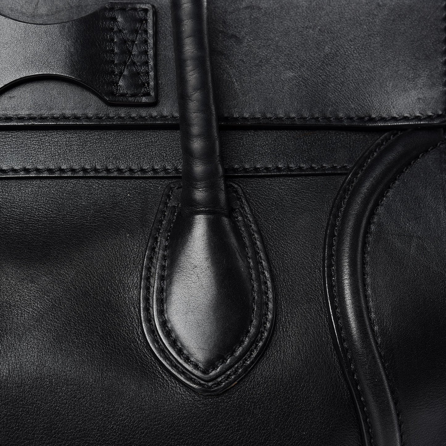 Smooth Calfskin Mini Luggage Black