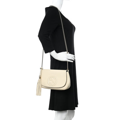 Gucci Cellarius Calfskin Medium Soho Flap Crossbody Ivoire 3 of 12