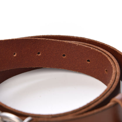 Gucci Cuoio Toscano Nickel Double Double G 30mm Belt 80 32 Cuir 6 of 6