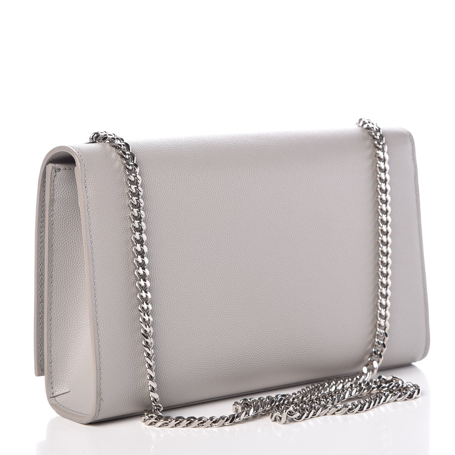 Saint Laurent Grain De Poudre Medium Classic Monogram Kate Satchel Souris 3 of 13
