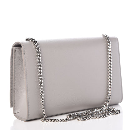 Saint Laurent Grain De Poudre Medium Classic Monogram Kate Satchel Souris 3 of 13