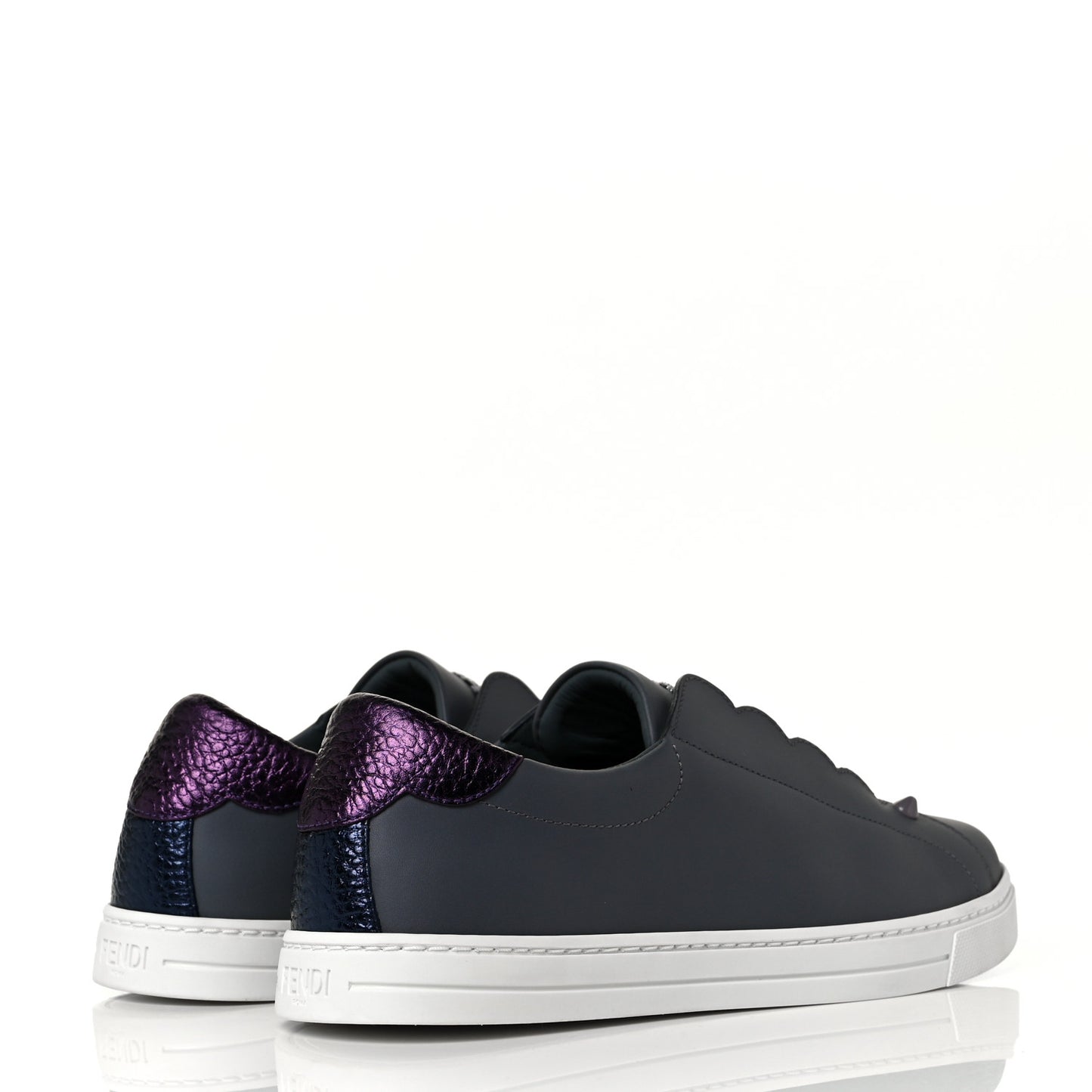 Vitello Lurex Rockoclick Slip On Sneakers 37 Alga Amarone Blueberry Multicolor
