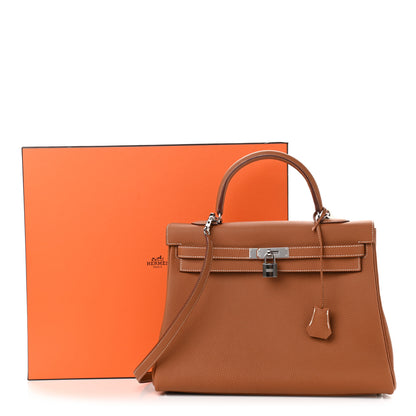Hermes Togo Kelly Retourne 35 Gold 11 of 11
