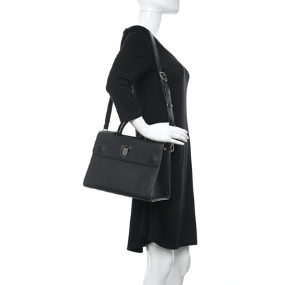 Christian Dior Grained Calfskin Medium Diorever Flap Black 2 of 12