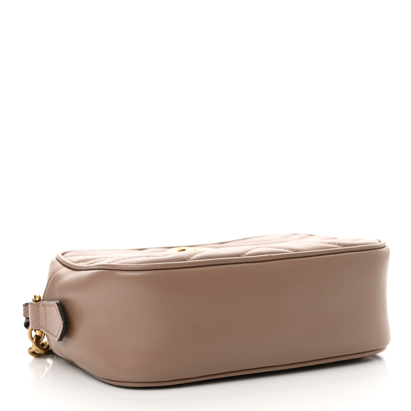 Calfskin Matelasse Mini GG Marmont Chain Shoulder Bag Porcelain Rose