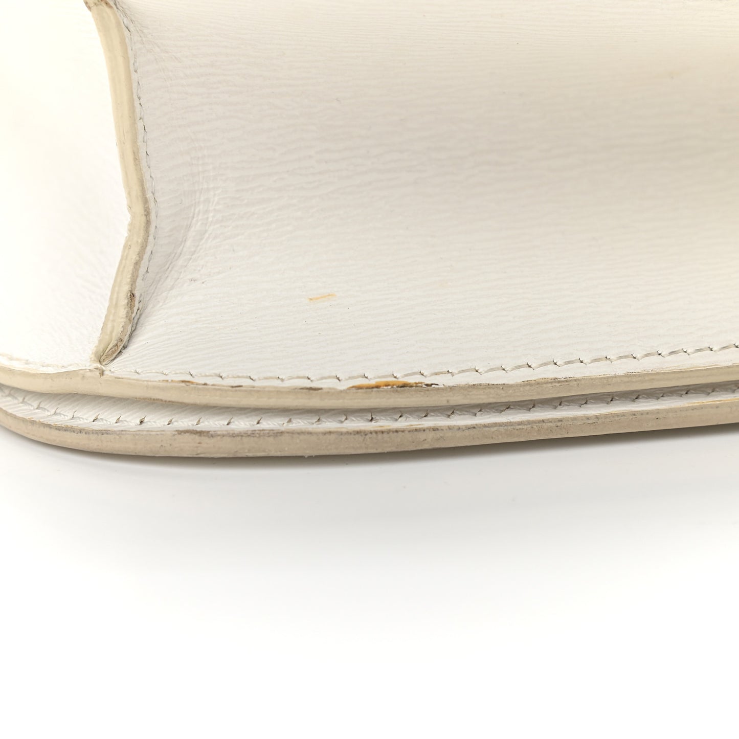 Liege Calfskin Medium Classic Box Flap Bag White
