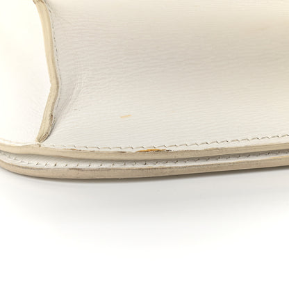 Celine Liege Calfskin Medium Classic Box Flap Bag White 12 of 16