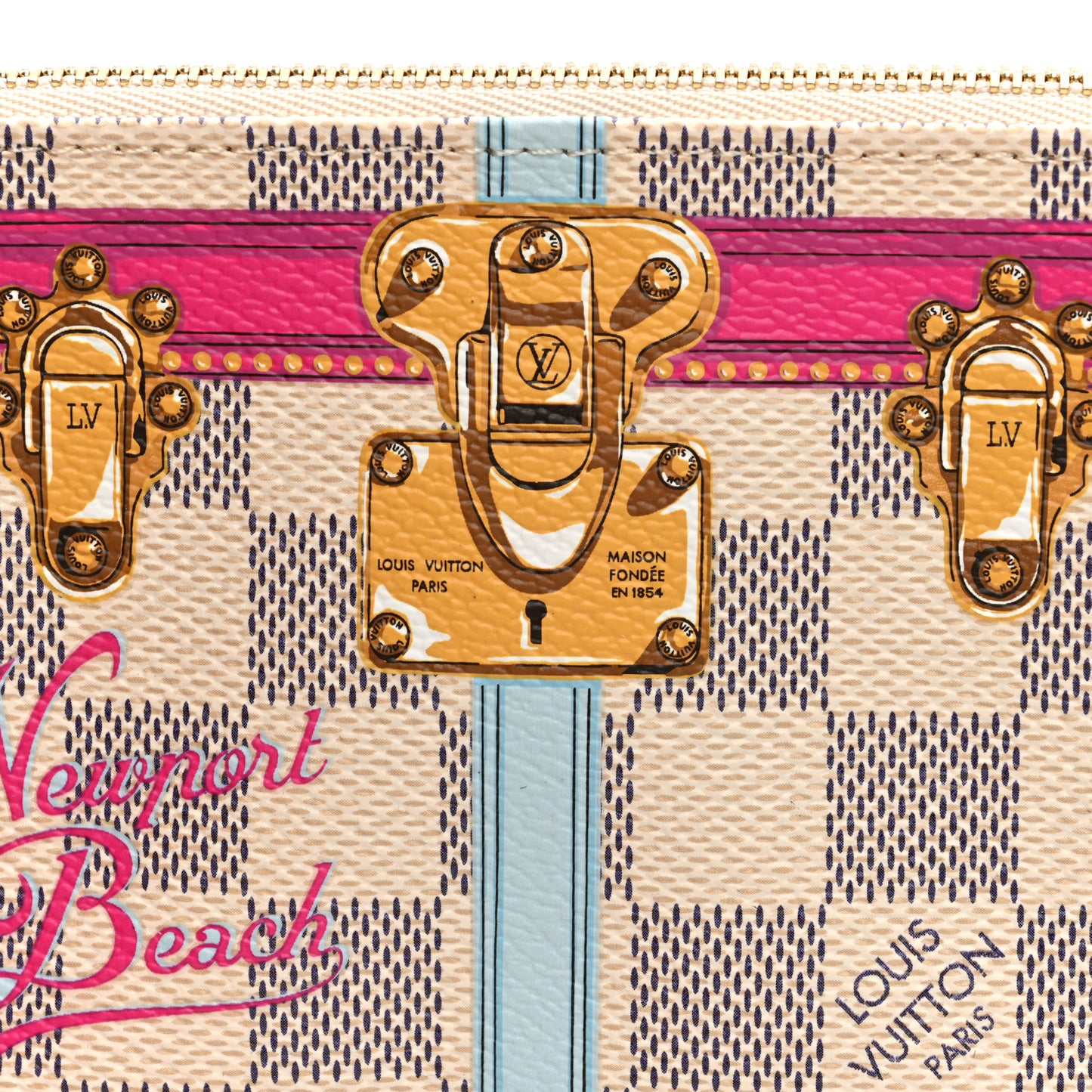 Damier Azur Summer Trunks Newport Beach Mini Pochette Accessories