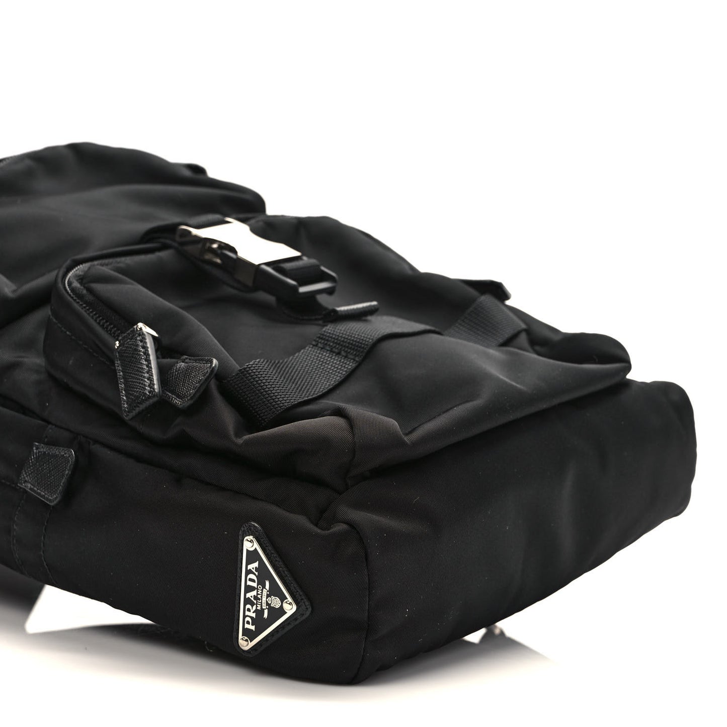 Tessuto Nylon Montagna Sling Backpack Black
