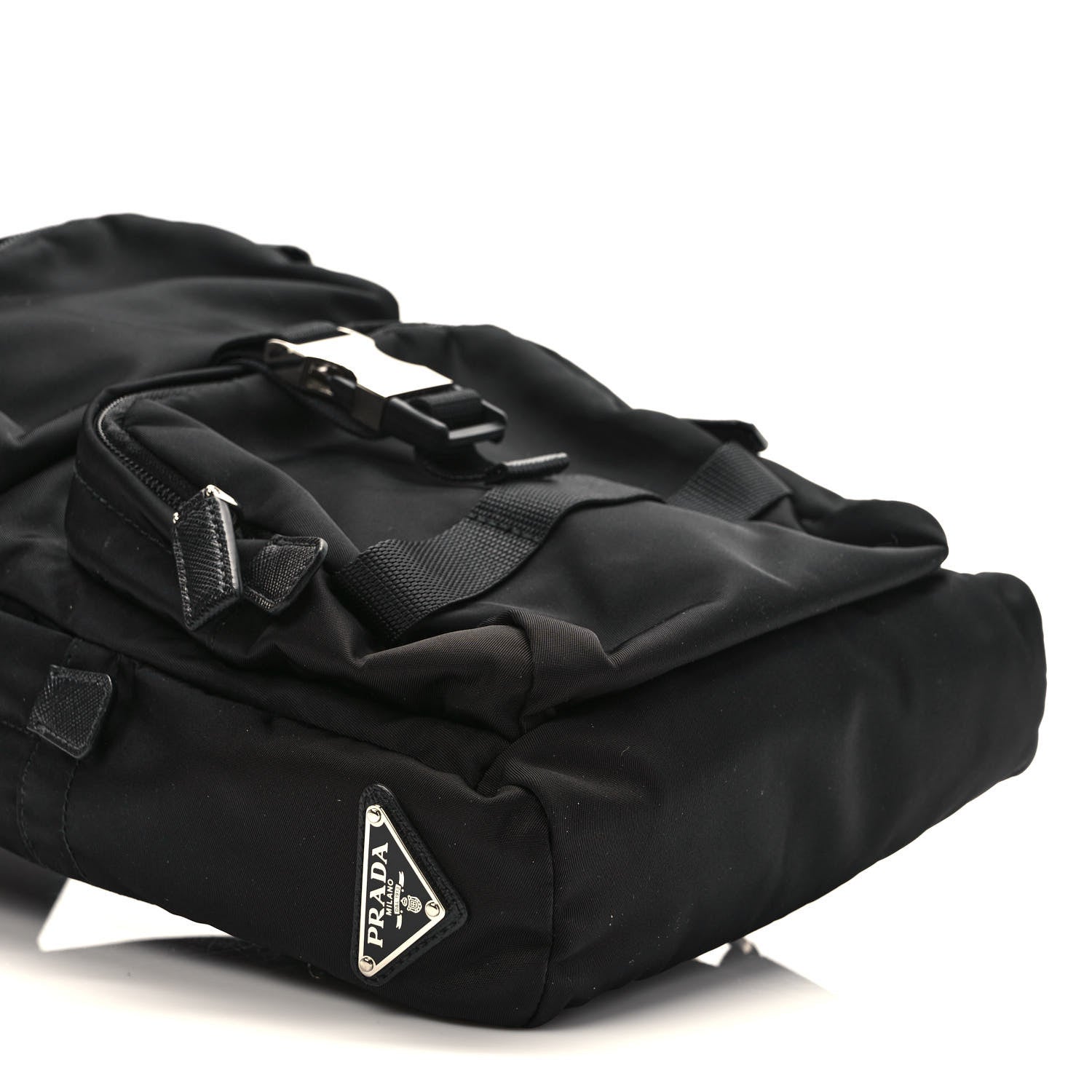 Prada Tessuto Nylon Montagna Sling Backpack Black 7 of 9