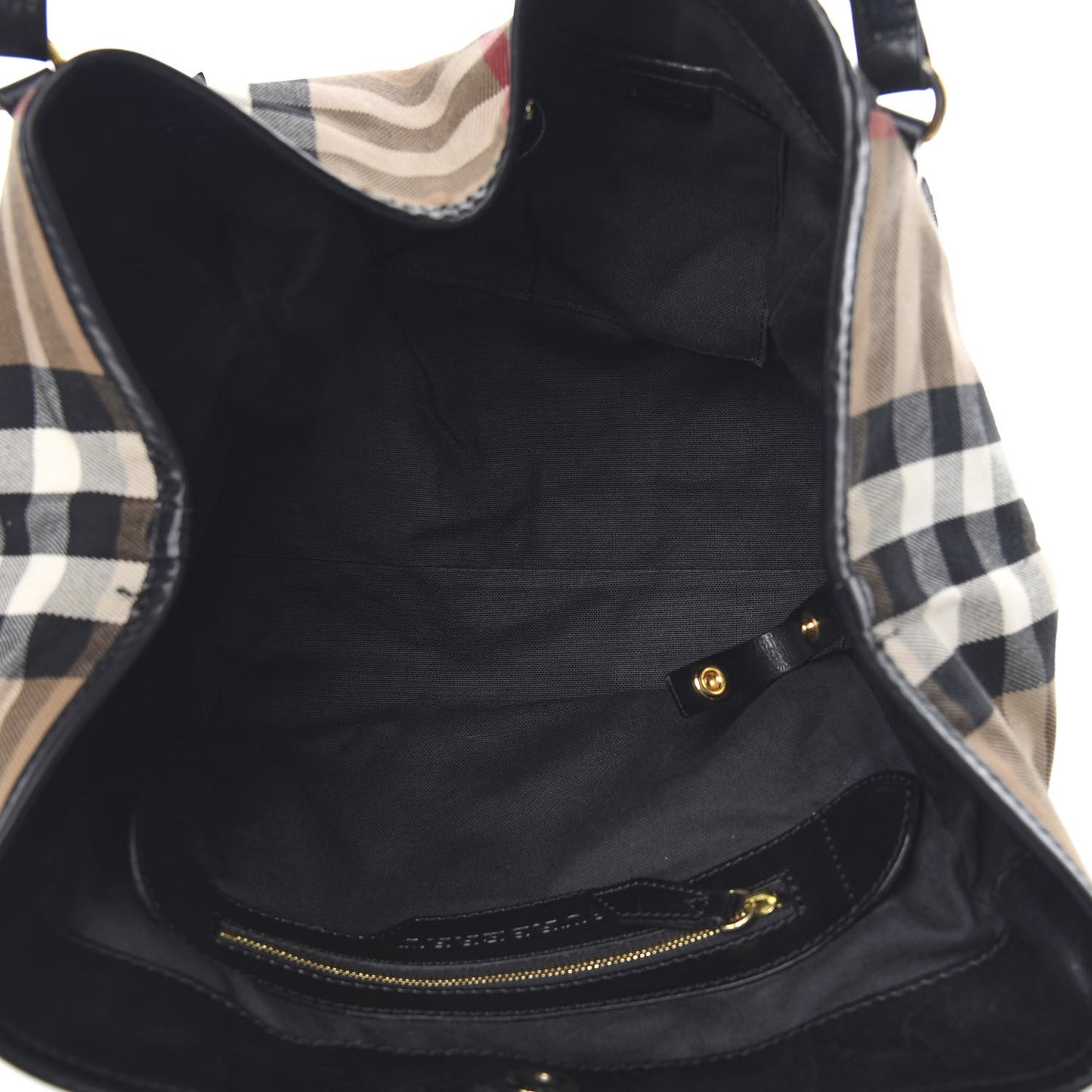 House Check Small Canterbury Tote Black