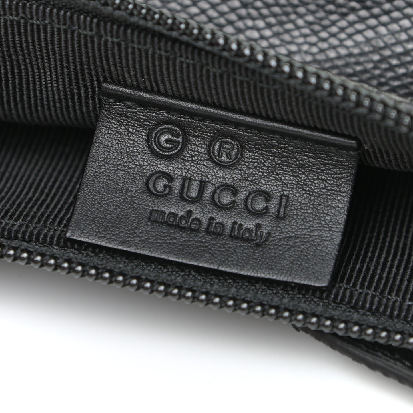 Calfskin Lizard Embossed Boat Pochette Black