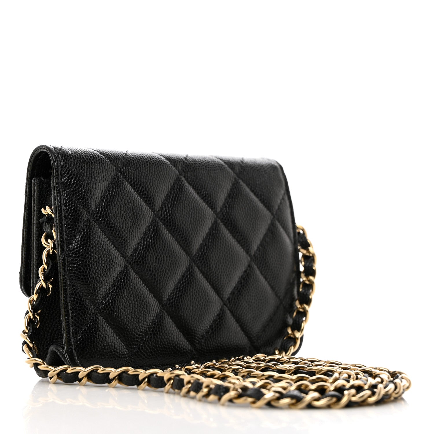 Chanel Caviar Quilted Mini Chain Bag Black 2 of 12