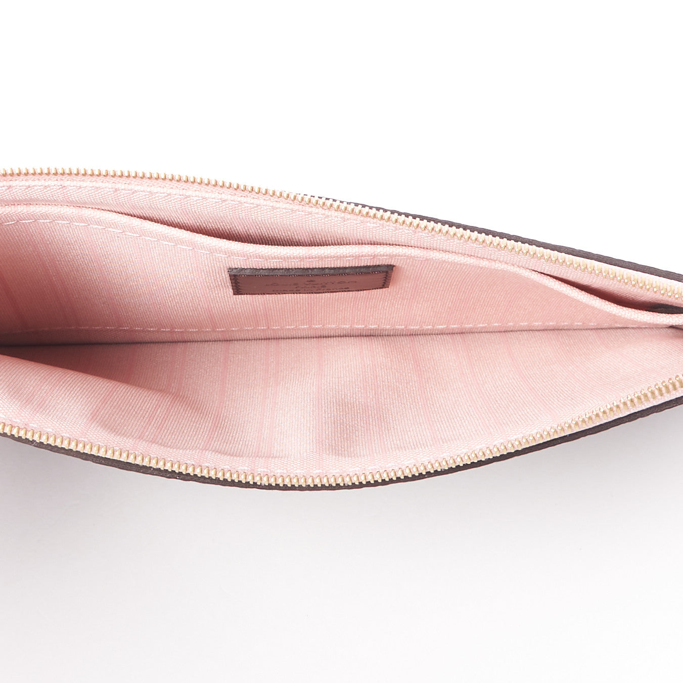 Louis Vuitton Damier Ebene Neverfull MM GM Pochette Rose Ballerine 6 of 8