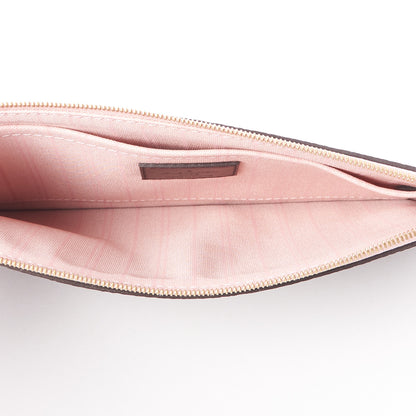Louis Vuitton Damier Ebene Neverfull MM GM Pochette Rose Ballerine 6 of 8