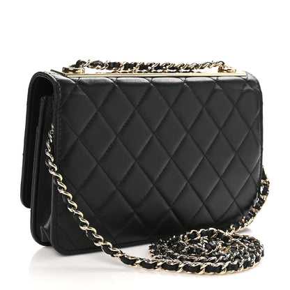 Chanel Lambskin Quilted Trendy CC Wallet On Chain WOC Black 3 of 13