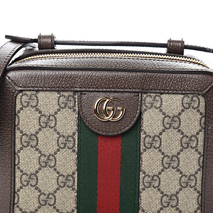Gucci GG Supreme Monogram Mini Ophidia Top Handle Shoulder Bag Brown 9 of 9