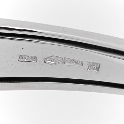Bulgari 18K White Gold Diamond Astrale Cerchi Bangle Bracelet 16 4 of 5