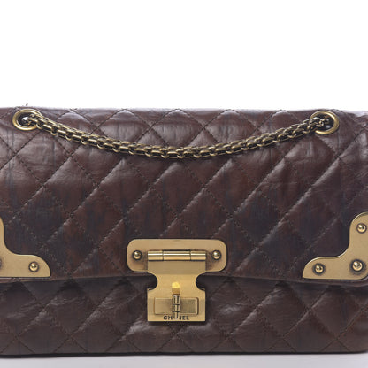 Chanel Aged Calfskin Quilted 2.55 Paris Shanghai Reissue 226 Flap Brown 11 of 12