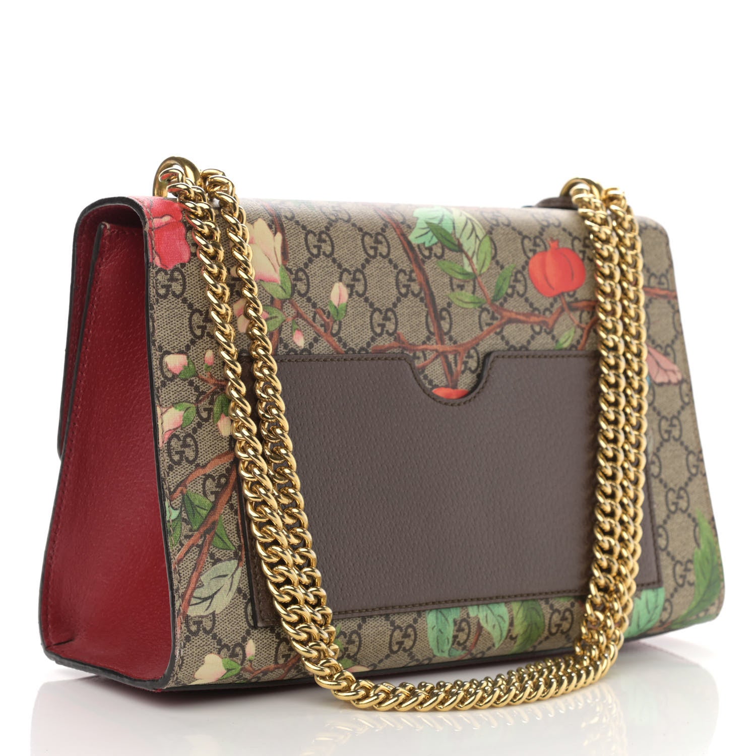 Gucci GG Supreme Monogram Tian Medium Padlock Shoulder Bag Beige Multicolor New Acero 3 of 13