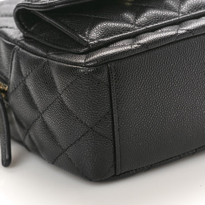 Chanel Caviar Quilted CC Mini Classic Backpack Black 9 of 10