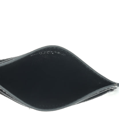 Saint Laurent Grain De Poudre Matelasse Chevron Monogram Credit Card Case Earth 5 of 7
