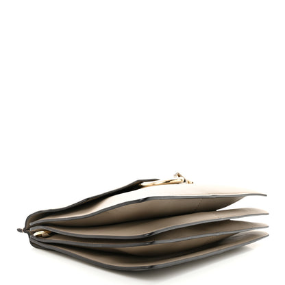 Chloe Calfskin Suede Medium Faye Shoulder Bag Motty Grey 4 of 11