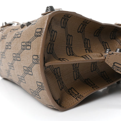 Balenciaga Coated Canvas BB Monogram Neo Cagole Handbag XS Beige Brown 11 of 11