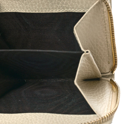 Gucci Monogram Dollar Calfskin Zip Around French Flap Wallet Beige Ebony Avoire 8 of 14