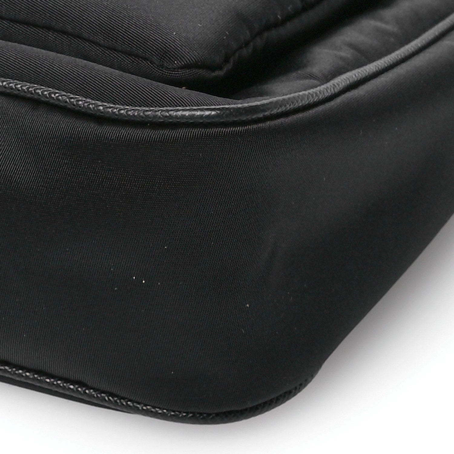 Prada Re-Nylon Saffiano Double Pouch Shoulder Bag Black 12 of 13