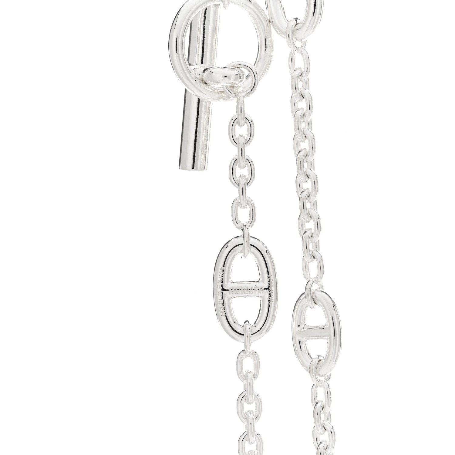 Hermes Sterling Silver Farandole Necklace 160 3 of 4