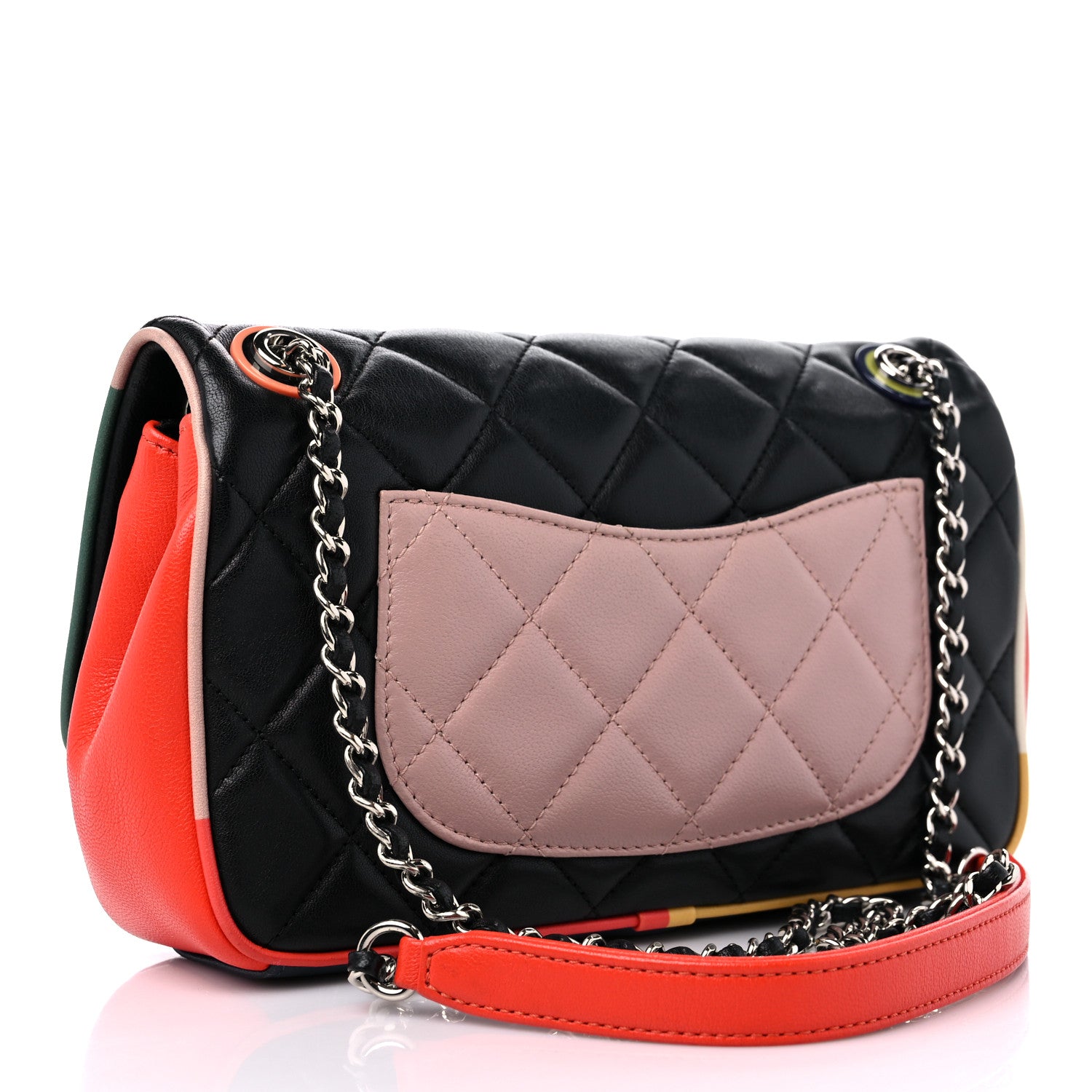 Chanel Lambskin Plexiglass Quilted Small Cuba Color Flap Black Multicolor 2 of 10